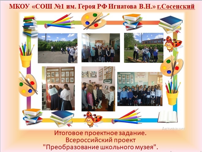 «Итоговое проектное задание».